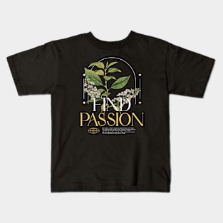 Find Passion Wildflower Wild Flowers Floral Kids T-Shirt